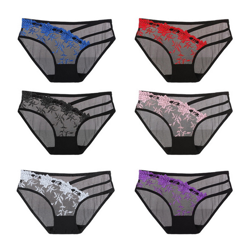 Lace Transparent Panties For Female Sexy Porn Underwear Women Body Hollow Sweet Briefs Open Crotch Sexy Lingerie
