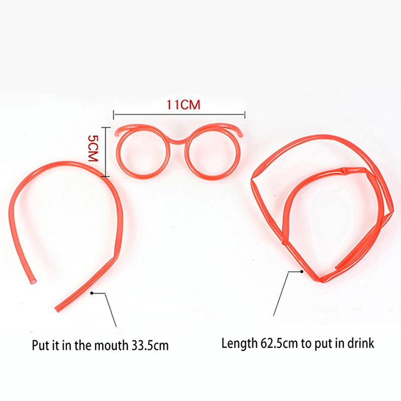  Funny Soft Transparent Straw Glasses For Kids | Kids Toy 
