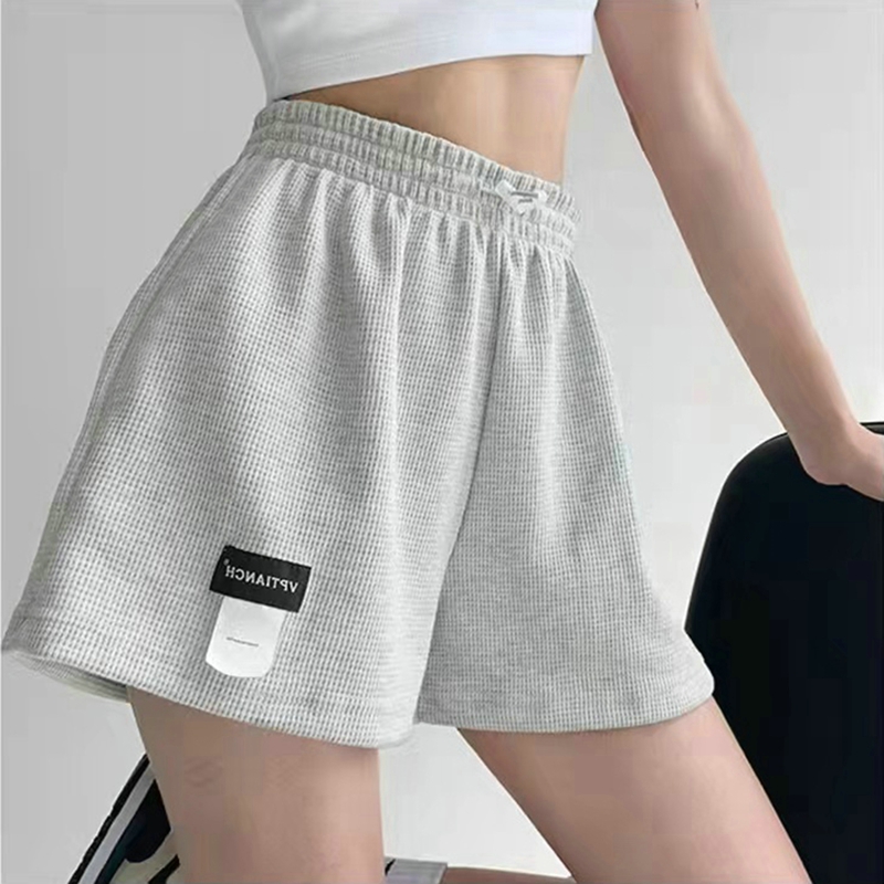 Summer Women Casual Shorts 2023 Vintage Solid Color High Waisted Hot Pants Homewear Female Fashion Elastic Waist Sports Shorts