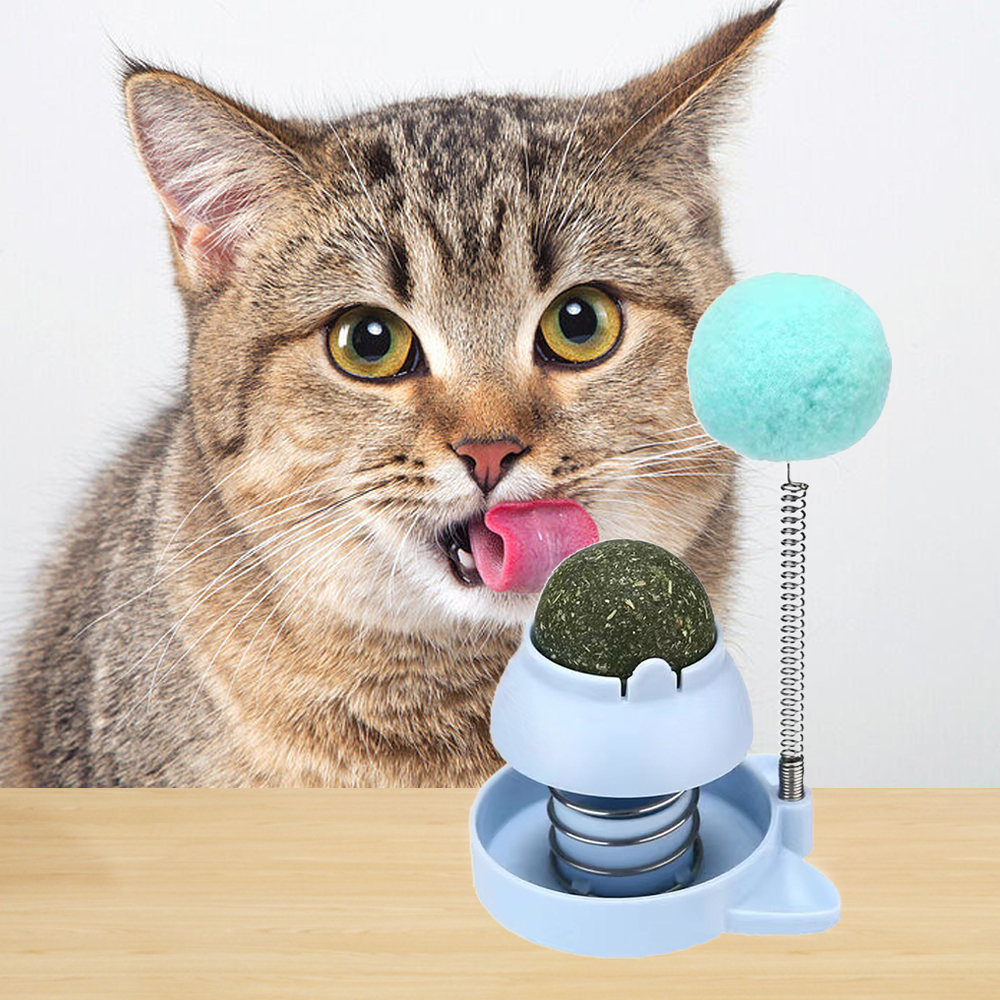 Title 6, Catnip Stickers Rotatable Cat Licking Balls Edi...