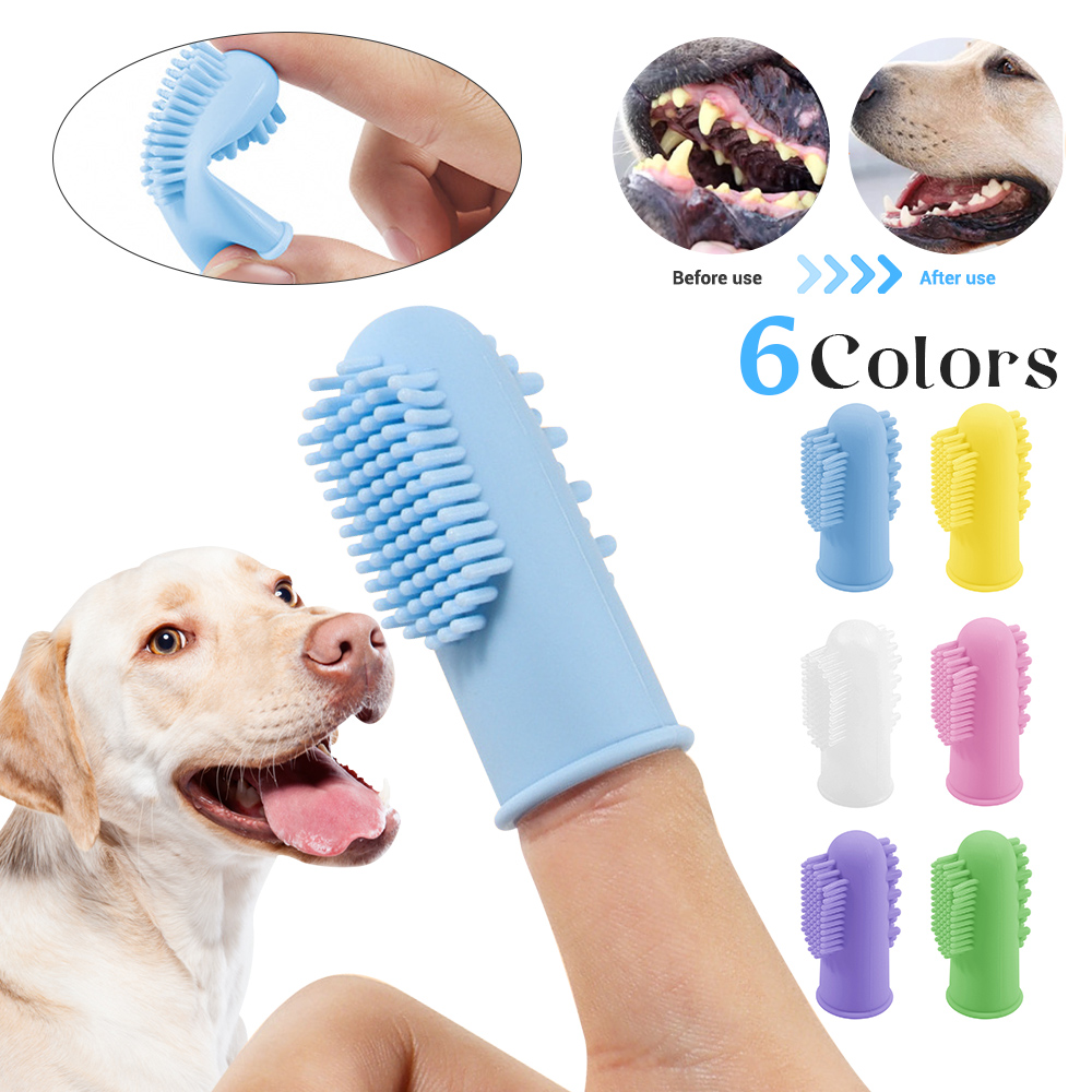 Title 2, Brosse à dents en Silicone souple pour animaux ...