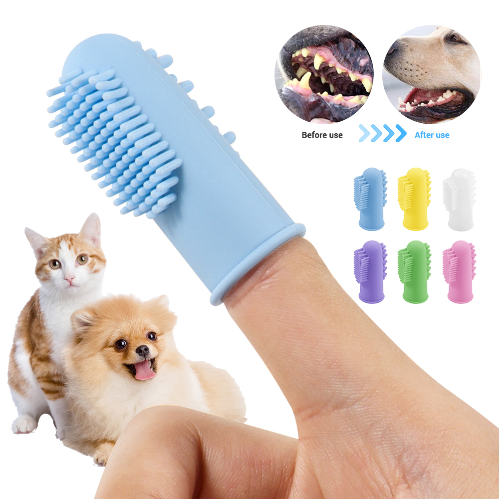 Title 4, Brosse à dents en Silicone souple pour animaux ...