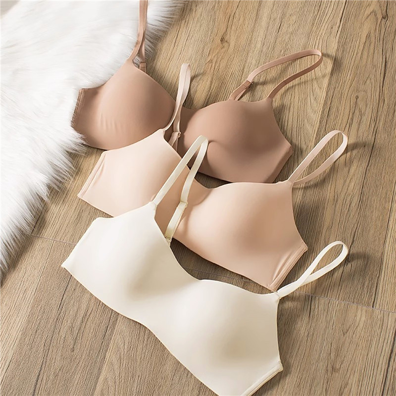 M281078D One Piece Push Up Bra Sexy Bra Seamless Underwear With Thin Cups Gathered And No Steel Rings For Comfortable Breathable Tops