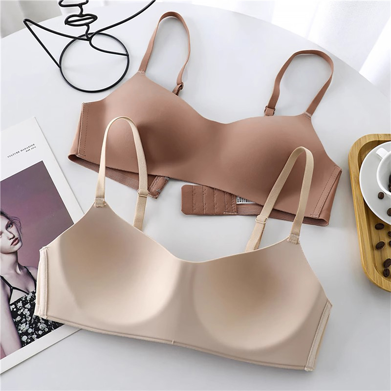 M281078E One Piece Push Up Bra Sexy Bra Seamless Underwear With Thin Cups Gathered And No Steel Rings For Comfortable Breathable Tops