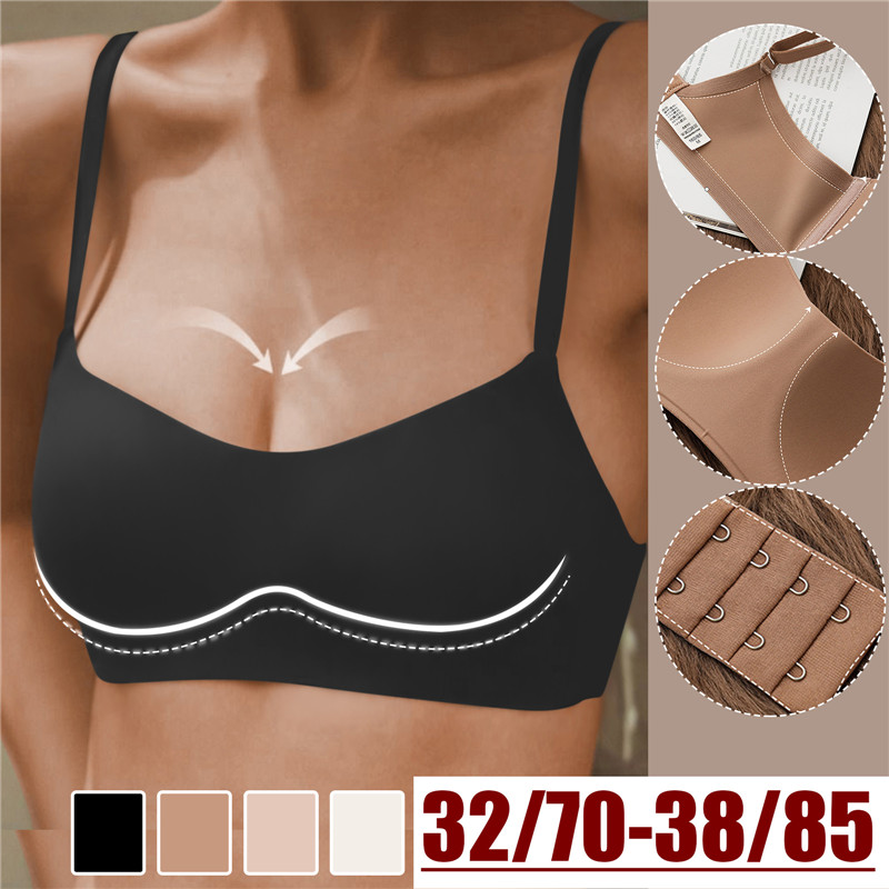 M281078N One Piece Push Up Bra Sexy Bra Seamless Underwear With Thin Cups Gathered And No Steel Rings For Comfortable Breathable Tops