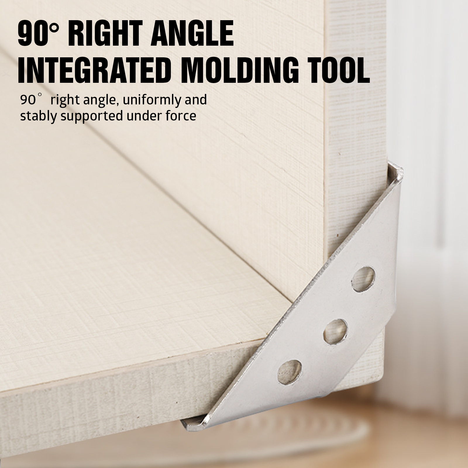 Description Picture 5 of item10pcs Angle Corner Brackets Universal Furniture Corner Connector Brace Joint Fastener Bedframe Cabinet Drawer Shelf Brackets